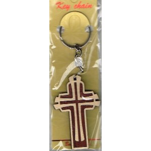 Keyring - Wooden Cross